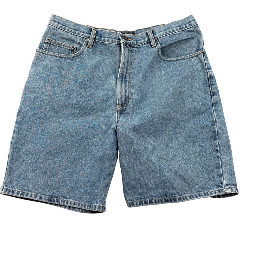 VTG Route 66 Jorts Denim Shorts Relaxed Fit Sz 36 Blue Jean Shorts skater Y2K
